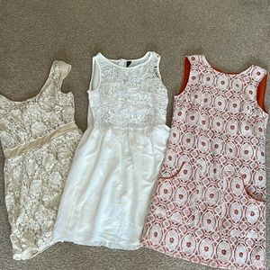 Size small white dress bundle! Great for wedding festivities!